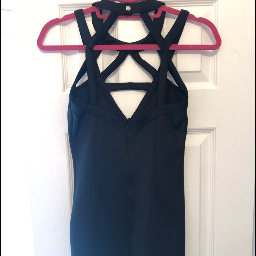 Tobi Black Dress-Bodycon